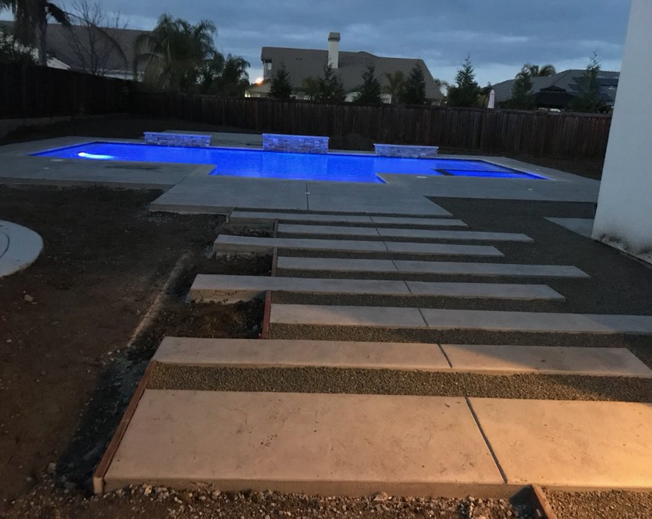 this image shows decorative concrete in Upland, California