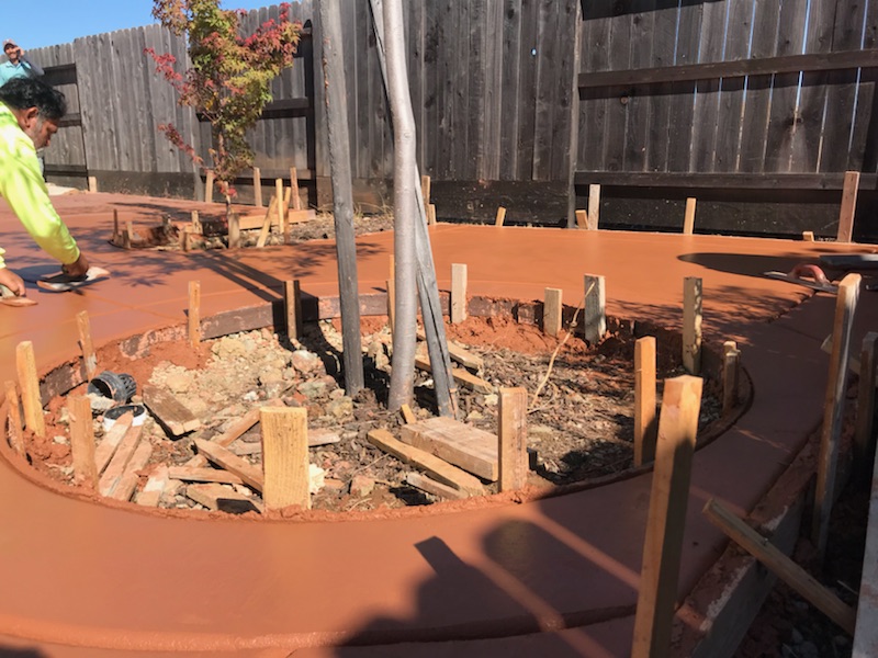 this image shows concrete pouring in Upland California