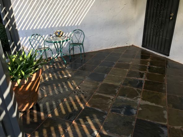 this is a picture of stamped patio in Upland, CA